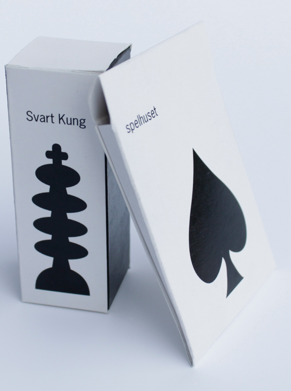 förpackningar- svart kung, spelkort