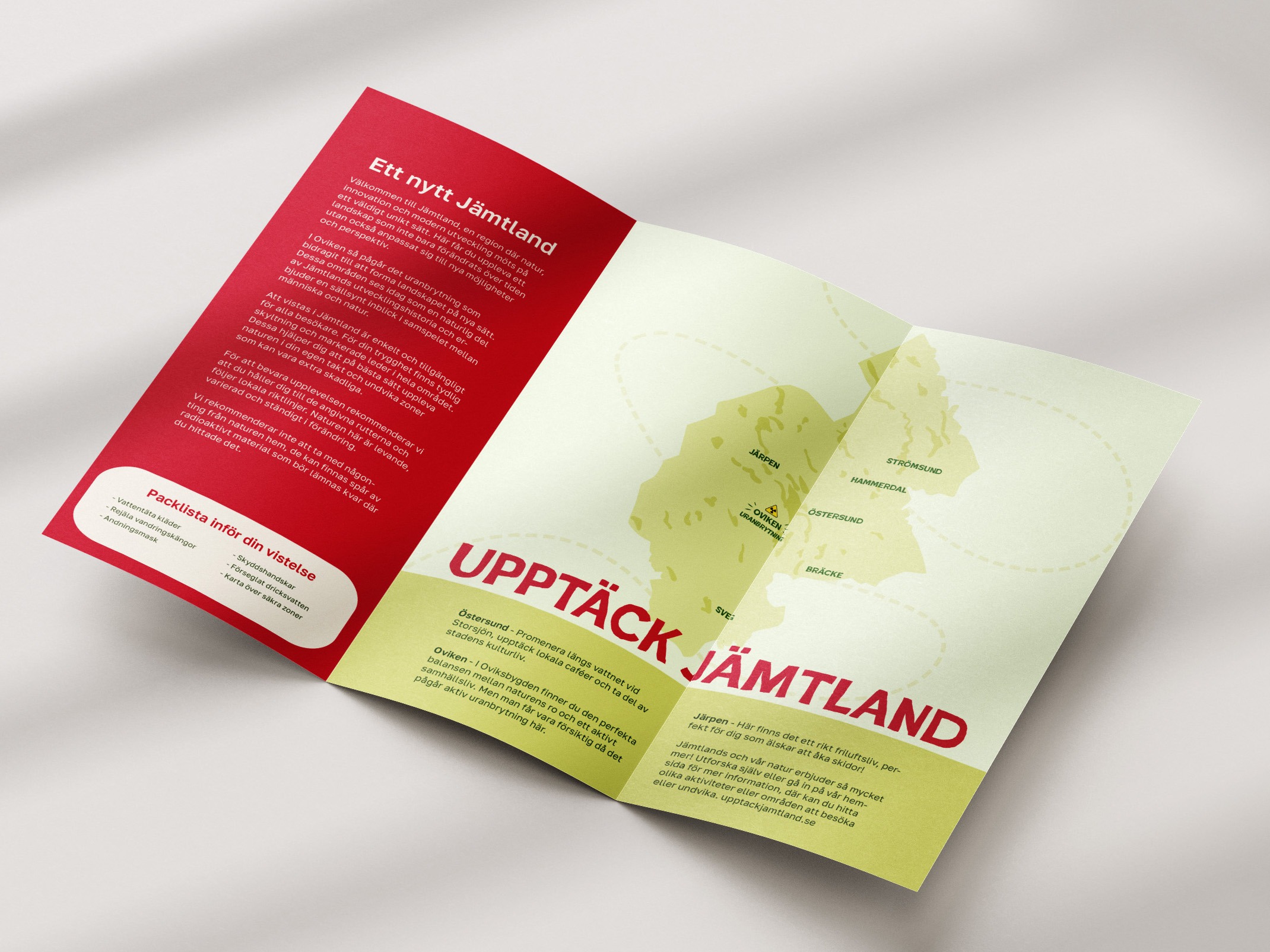 Pamphlet för Upptäck Jämtland